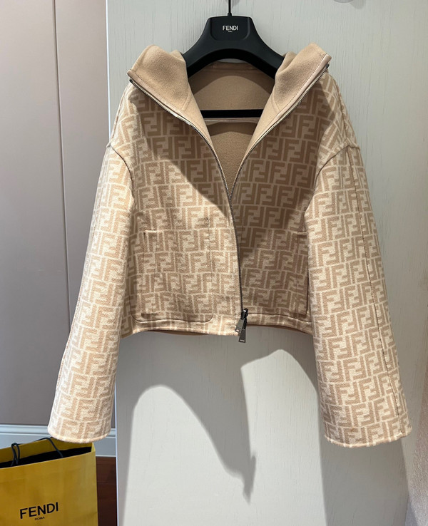 Fendi Double-Sides Beige wool jacket