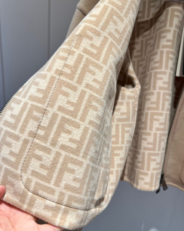 Fendi Double-Sides Beige wool jacket