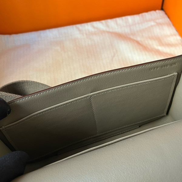  Hermès Geta Etoupe Chevre Gold Hardware