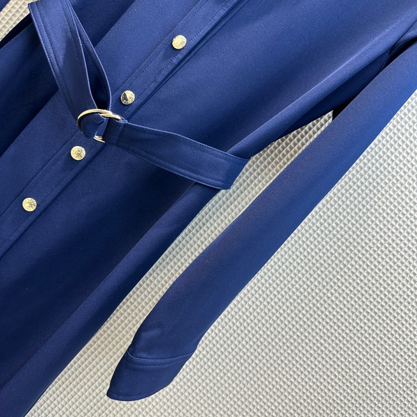 [Priority Release] Louis Vuitton 1AB6LV LONG-SLEEVED EPAULETTE SHIRT DRESS