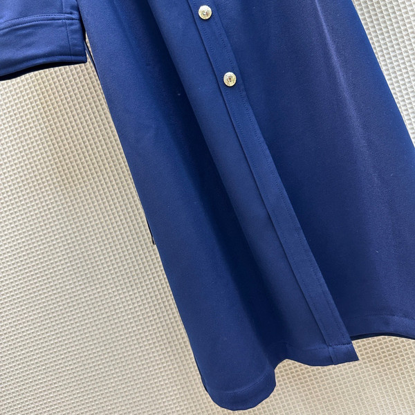 [Priority Release] Louis Vuitton 1AB6LV LONG-SLEEVED EPAULETTE SHIRT DRESS