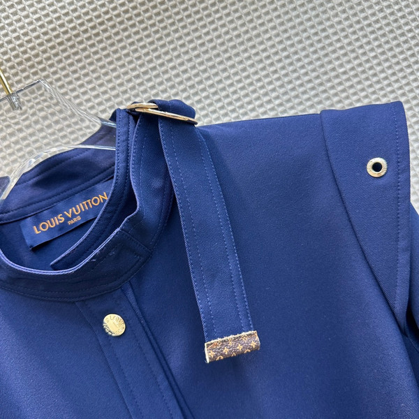 [Priority Release] Louis Vuitton 1AB6LV LONG-SLEEVED EPAULETTE SHIRT DRESS