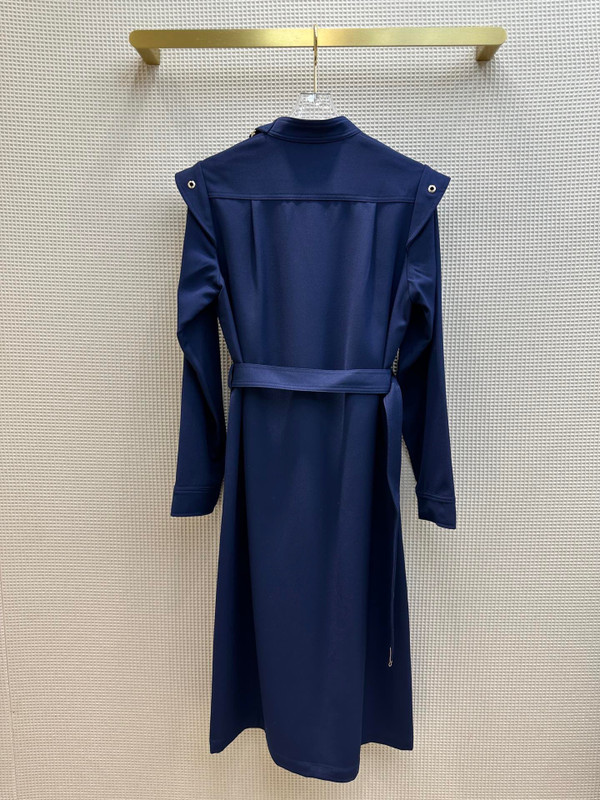 [Priority Release] Louis Vuitton 1AB6LV LONG-SLEEVED EPAULETTE SHIRT DRESS