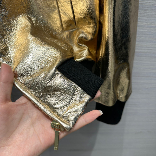 Chanel Metallic Calfskin BLOUSON GOLD