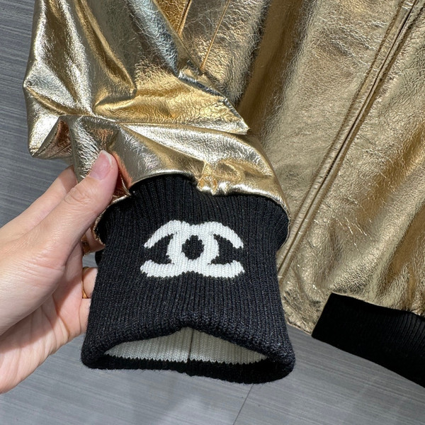 Chanel Metallic Calfskin BLOUSON GOLD