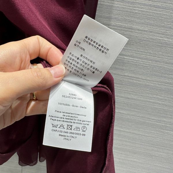 Christian Dior DIOR DREAM LONG DRESS Purple Silk Chiffon