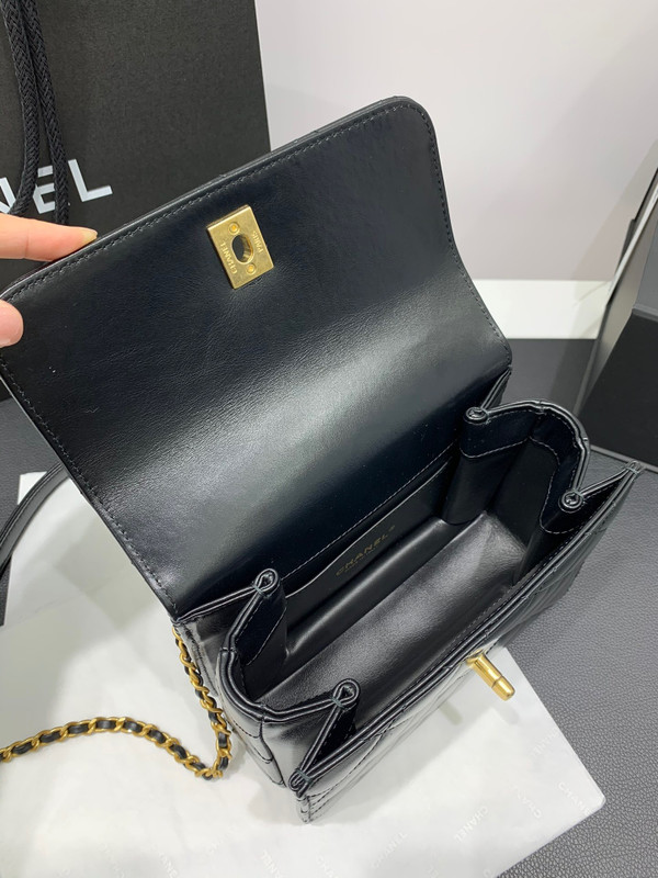 Chanel SS2023 SMALL FLAP BAG WITH TOP HANDLE