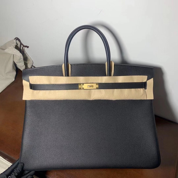Hermes Black Birkin 40 Togo leather