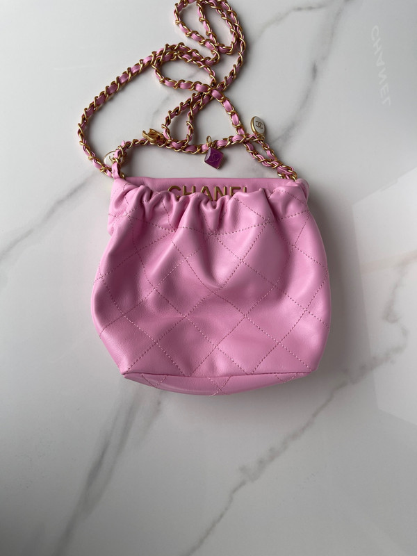 Chanel SS2023 Pre-Collection SMALL BUCKET BAG PINK
