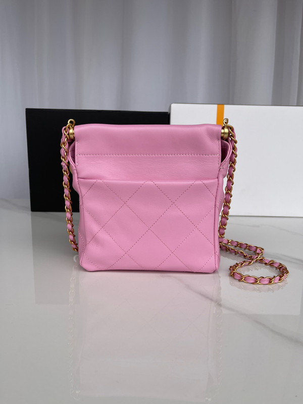 Chanel SS2023 Pre-Collection SMALL BUCKET BAG PINK