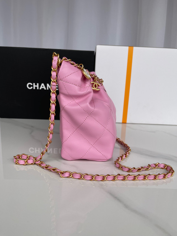 Chanel SS2023 Pre-Collection SMALL BUCKET BAG PINK
