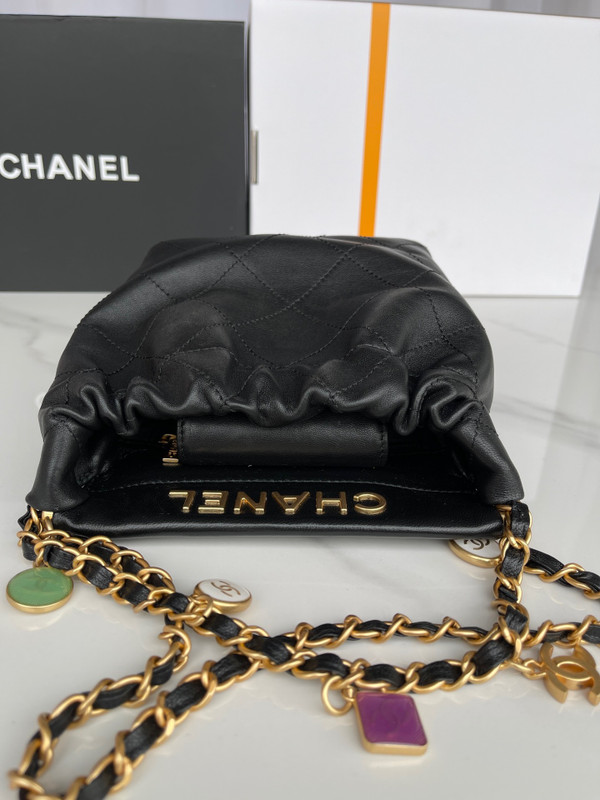 Chanel SS2023 Pre-Collection SMALL BUCKET BAG BLACK