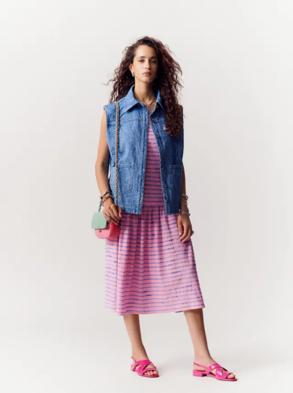 Chanel SS2023 Pre-Collection Denim Jacquard Vest