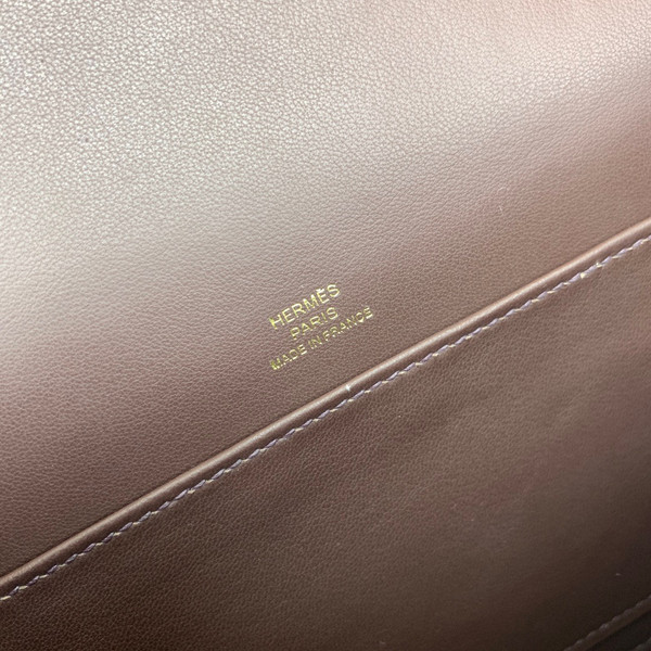 Hermès Geta Rouge Sellier  Chevre Gold Hardware