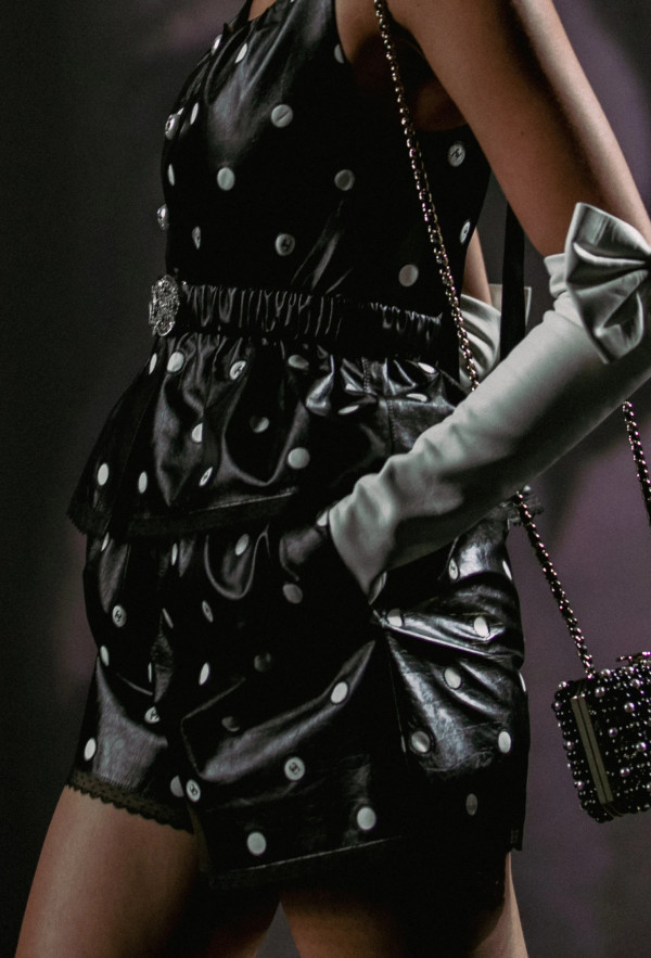 Chanel SS2023 Embroidered Calfskin & Lace shorts