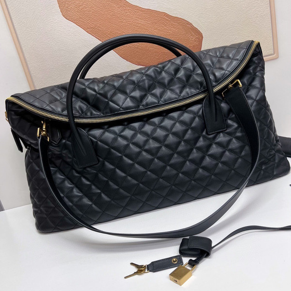 Saint Laurent ES GIANT TRAVEL BAG IN QUILTED LEATHER