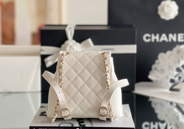 Chanel Grained Shiny Calfskin Small Backpack SS2023