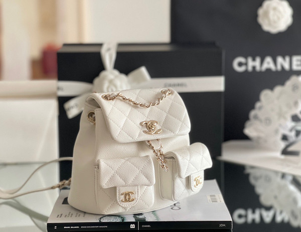 Chanel Grained Shiny Calfskin Small Backpack SS2023