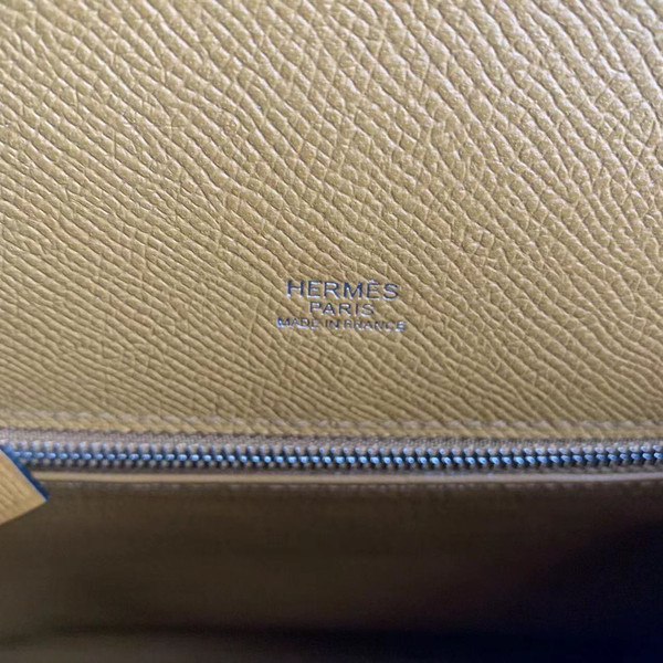 Hermès 28 cm Special Edition Blue Tri Coloured Epsom Kelly