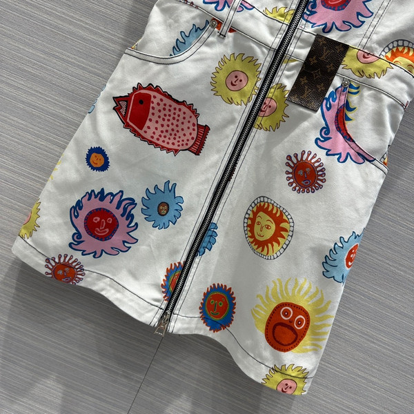 Louis Vuitton  1AB7ON LV x YK Faces Zip-Up Dress