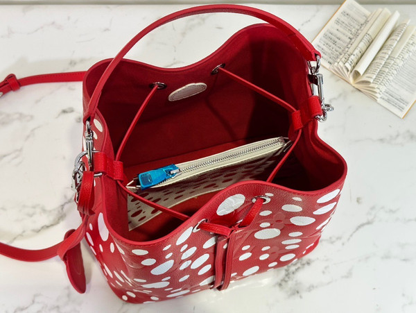 Louis Vuitton M81985 LV x YK Nano Noé Red