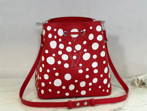 Louis Vuitton M81985 LV x YK Nano Noé Red