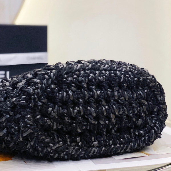 Chanel Small Crochet Tote SS2023 Black