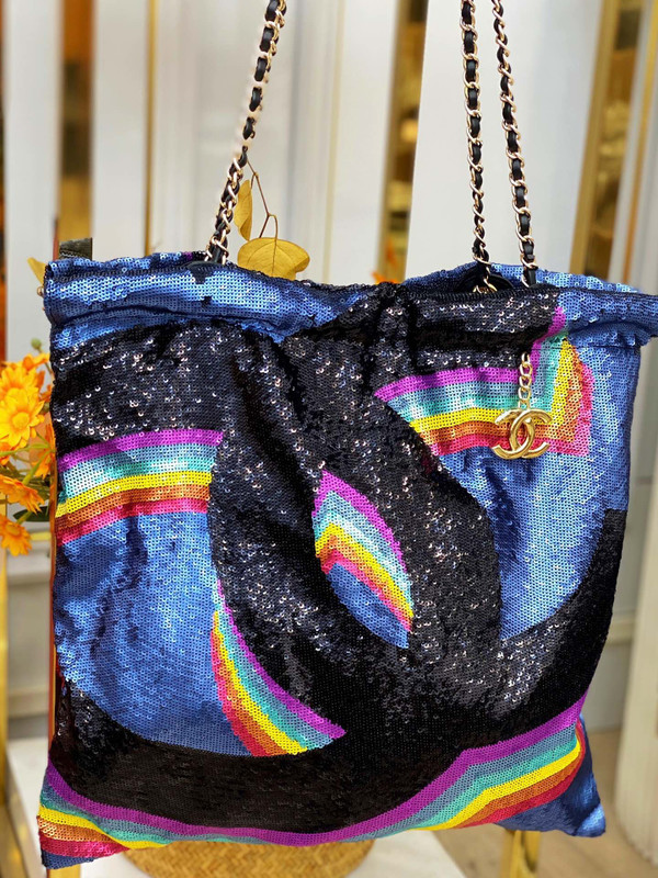 Chanel Limited Edition 22 sequins  SHOPPING BAG 2022