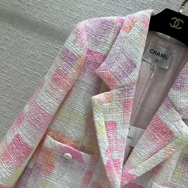 Chanel Painted Cotton Tweed Jacket