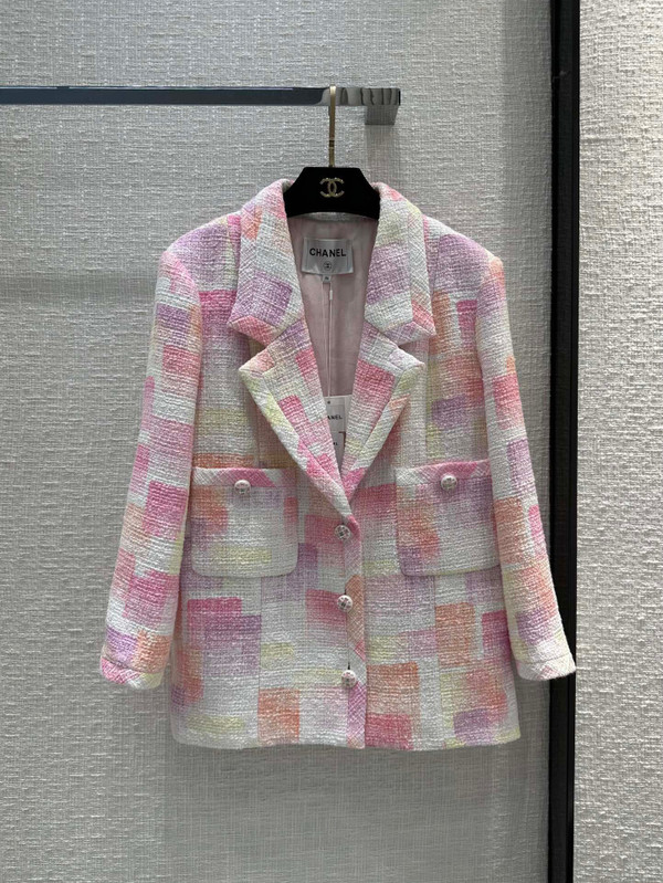 Chanel Painted Cotton Tweed Jacket
