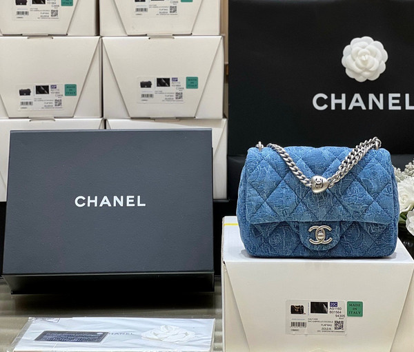 Chanel Denim MINI FLAP BAG SS2023