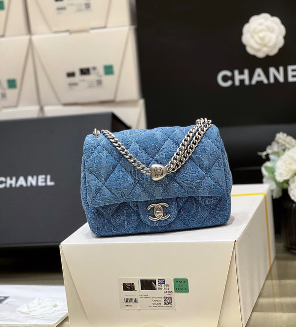 Chanel Denim MINI FLAP BAG SS2023