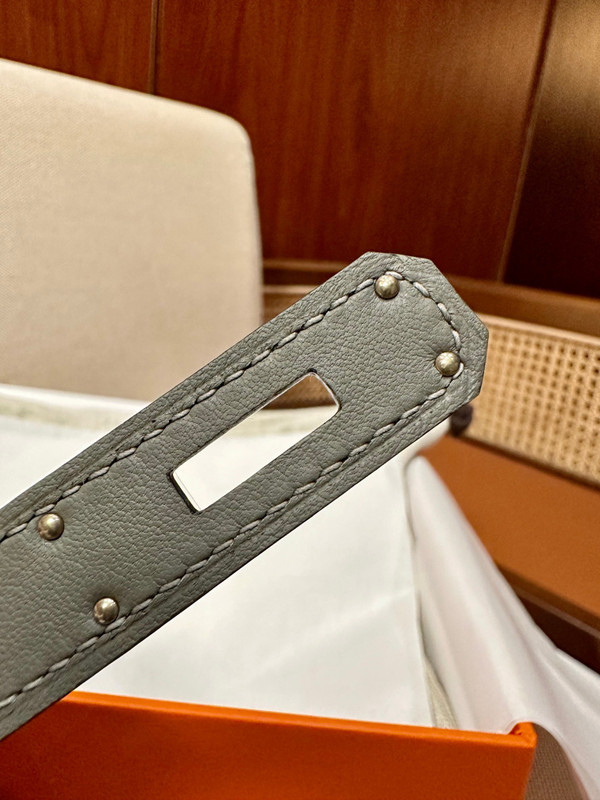 Hermès Jypsiere Mini Gris Meyer  Swift Palladium Hardware