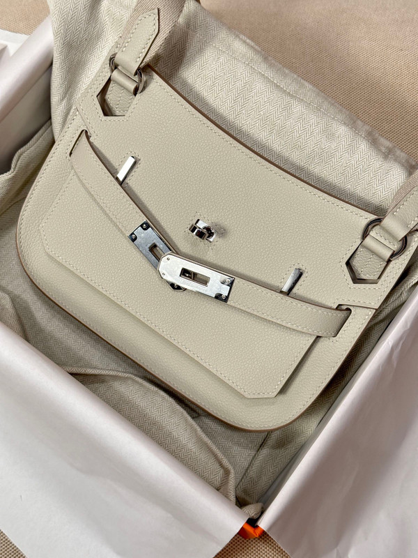 Hermès Jypsiere Mini Beton Swift Palladium Hardware