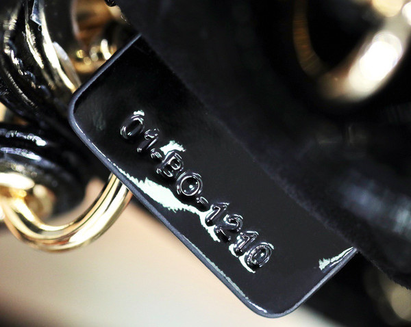 Christian Dior MICRO LADY DIOR BAG PATENT BLACK