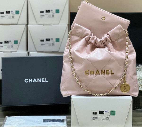 CHANEL 22 HANDBAG Pink Medium AW 2022