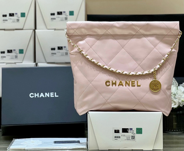 CHANEL 22 HANDBAG Pink Medium AW 2022