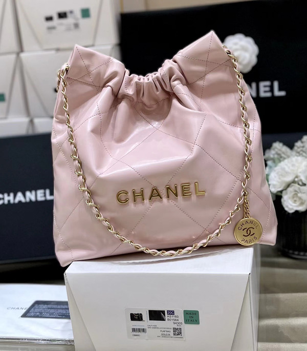 CHANEL 22 HANDBAG Pink Medium AW 2022