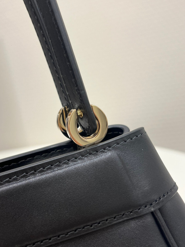 Christian Dior SMALL DIOR KEY BAG Black Box Calfskin