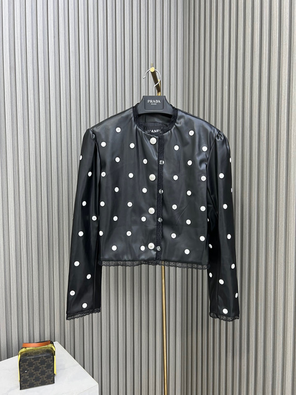 Chanel Embroidered Calfskin & Lace Jacket