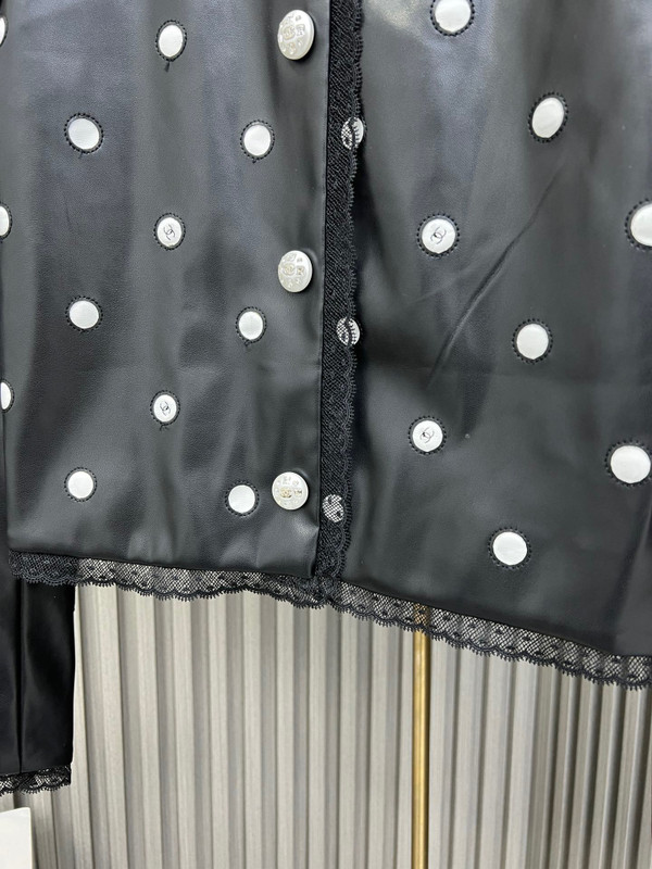 Chanel Embroidered Calfskin & Lace Jacket