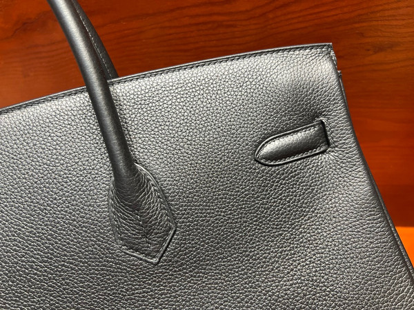 Hermes Black Birkin 40 Togo leather Palladium Hardware