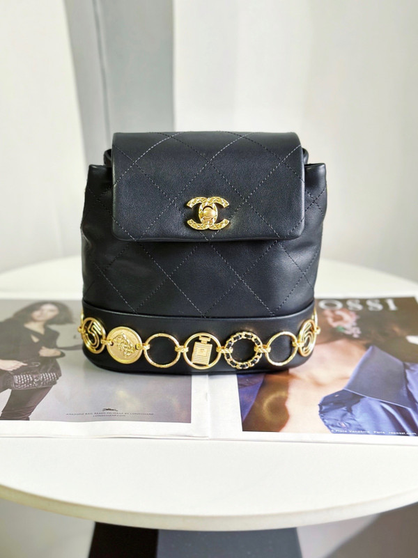 Chanel FW2023 SMALL BACKPACK BLACK