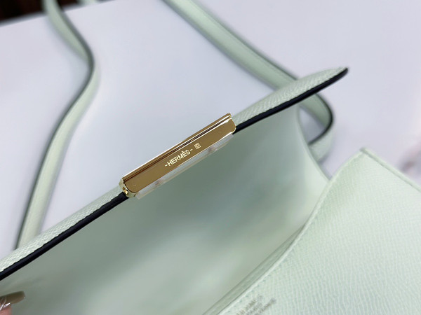 Hermes vert fizz  Constance 19cm Epsom Gold Hardware