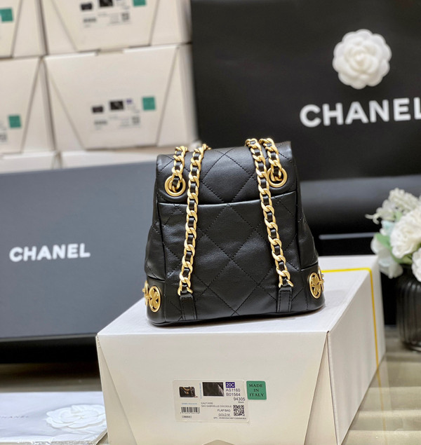 CHANEL SMALL BACKPACK fw2023 with charm
