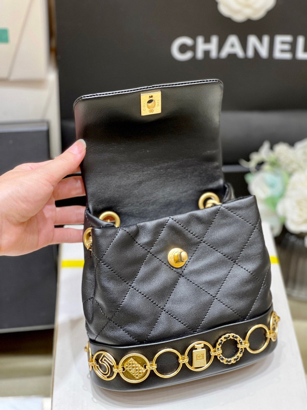 CHANEL SMALL BACKPACK fw2023 with charm