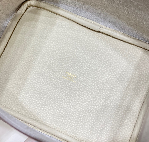 Hermes wool Picotin Lock 18 Togo Leather Bag