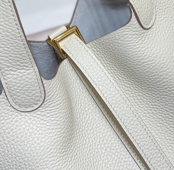 Hermes wool Picotin Lock 18 Togo Leather Bag
