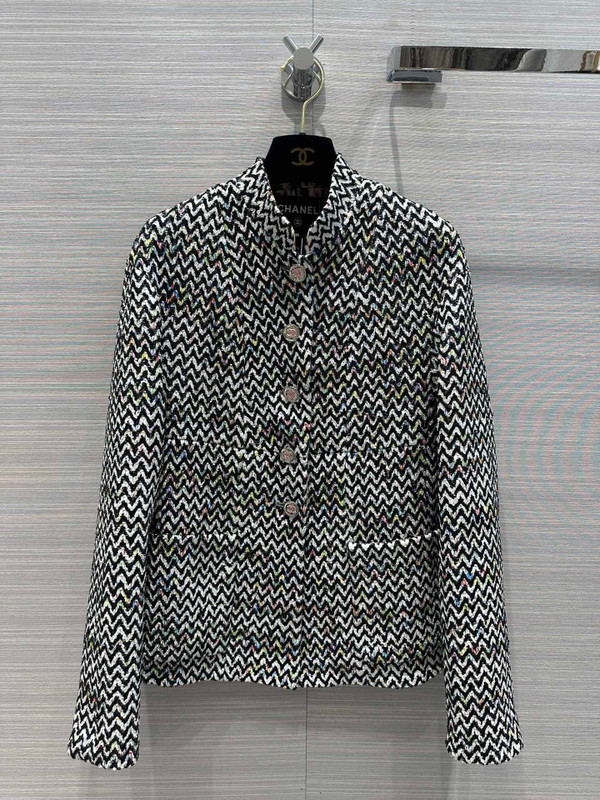 CHANEL haut couture fw2023 Glittered Cotton Tweed JACKET