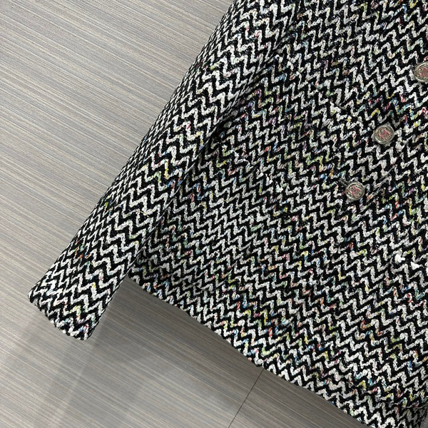 CHANEL haut couture fw2023 Glittered Cotton Tweed JACKET
